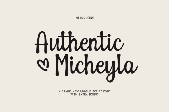 Authentic Micheyla: A Bold Script for Modern Branding