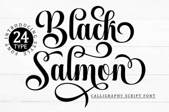 Black Salmon: A Calligraphy Script for Elevated Design