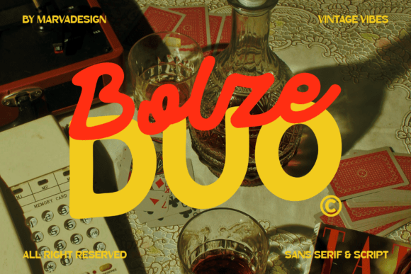 Bolze: A Vintage Font Duo for Modern Design