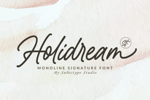 Holidream: A Vintage Script Font for Modern Designers