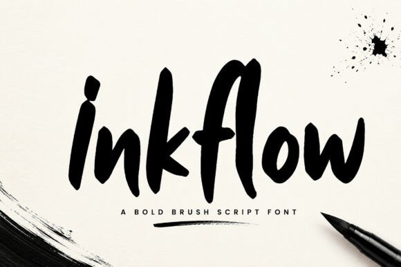 Inkflow: Elevate Your Design with Authentic Brush Script