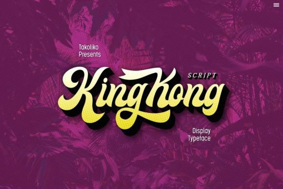 Kingkong: A Retro Groovy Script for Modern Designs