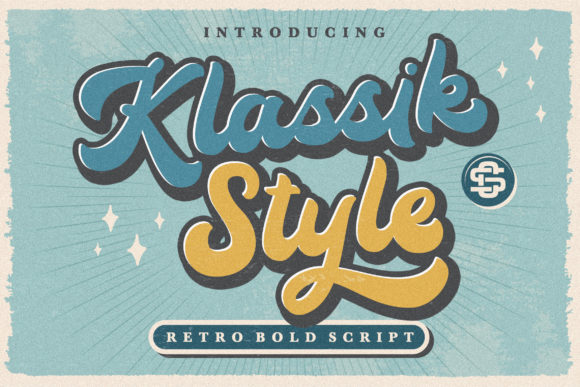 Klassik Style: Elevate Your Design with Retro Bold Script