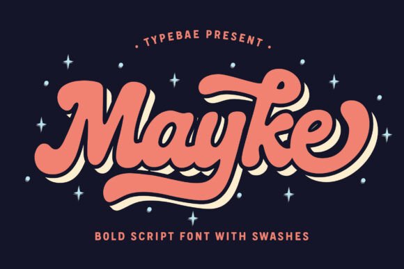 Mayke Regular: Energize Your Designs with Playful Script Typography