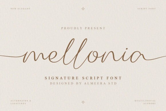Mellonia: The Elegant Signature Script Font for Modern Designers
