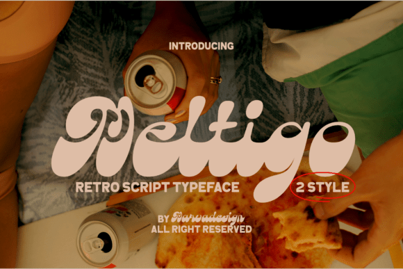 Meltigo Typeface: Reviving Groovy Retro Style for Modern Design
