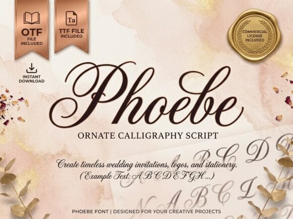 Phoebe: The Calligraphy Script for Modern Elegance