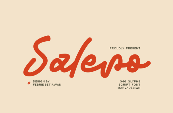 Salero: A Script Font with Distinctive Character