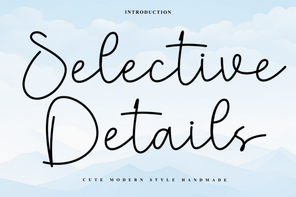 Selective Details: The Art of Refined Typography