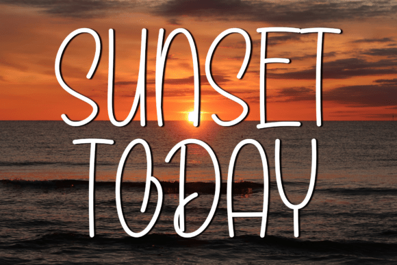 The Elegance of Sunset Today: A Modern Script for Sophisticated Design