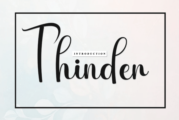 Thinder Font: Elevating Artisanal Branding with Rhythmic Elegance